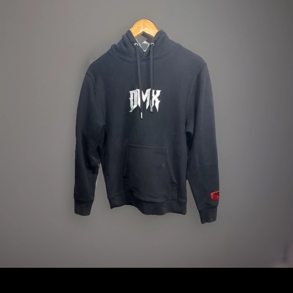 DMX Black Hoodie Medium Rap Hip Hop Music Graphic Sweatshirt Pop Culture Street